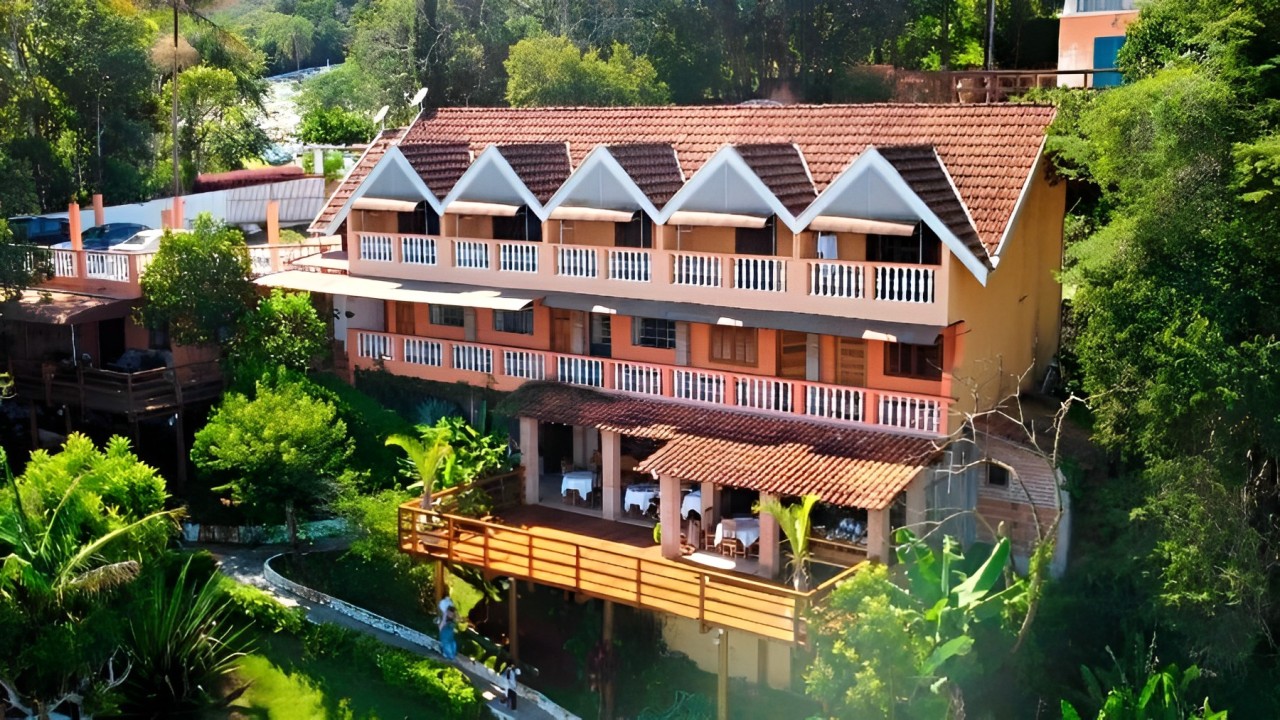 Vista aérea da Pousada Pinhalense